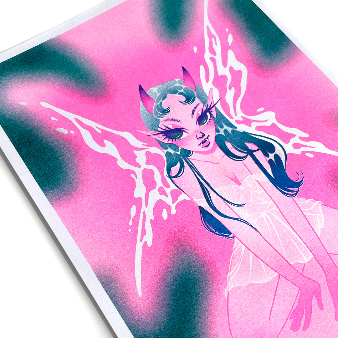 'Aurora' A4 Risograph Print