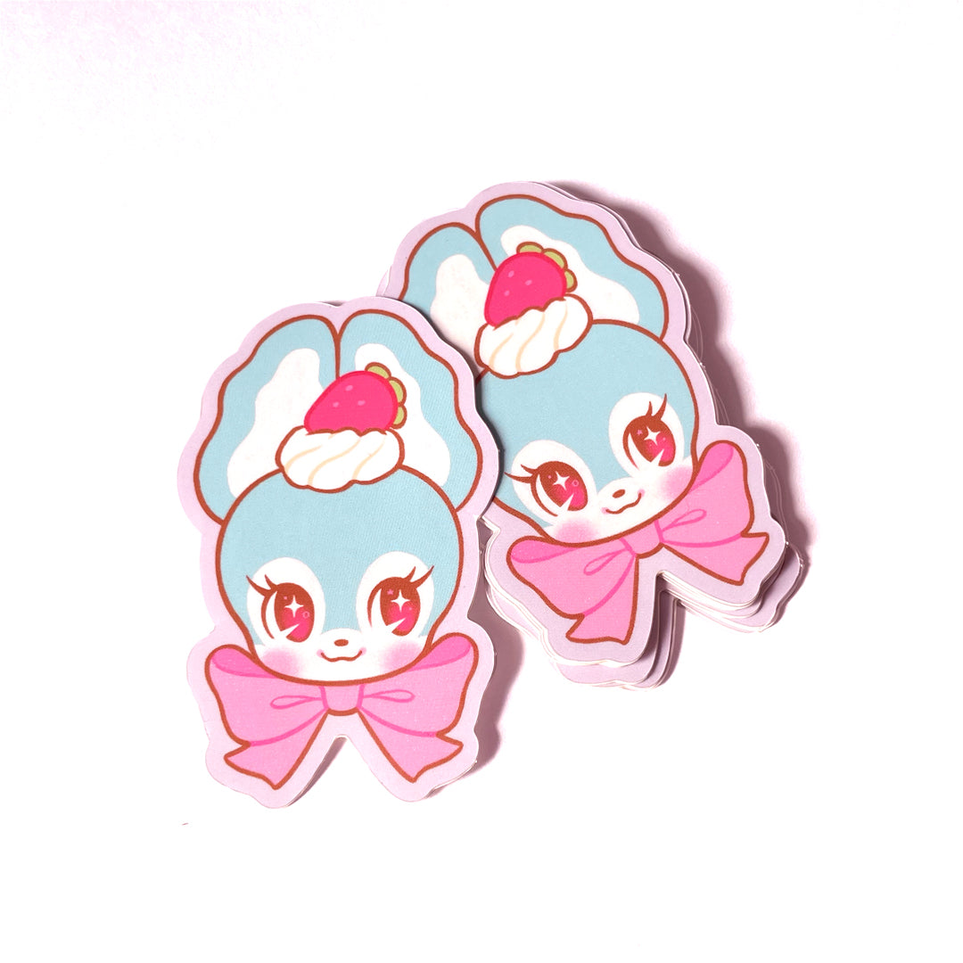 Strawberry Bunny Head Sticker