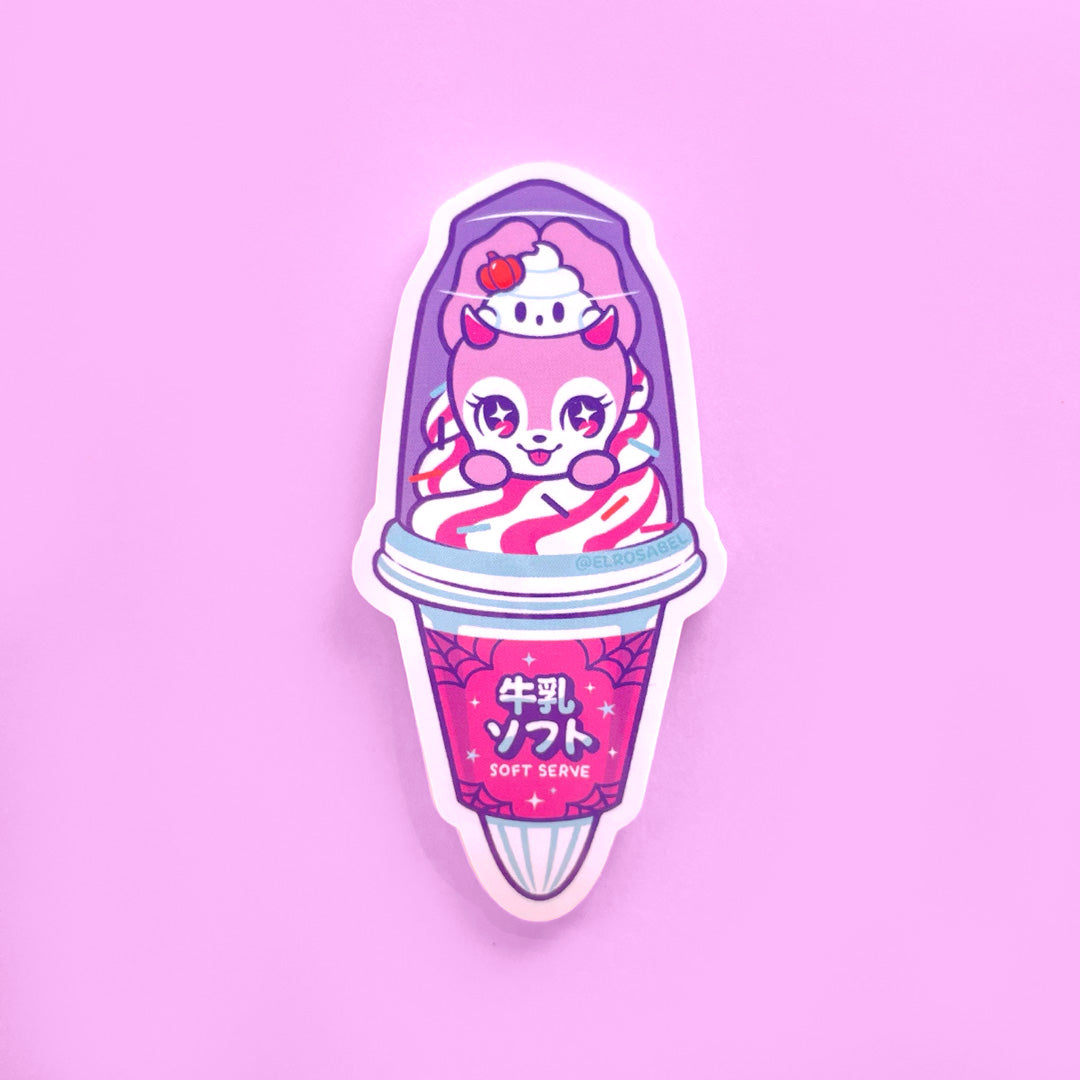 Bunny Ice Cream Sticker