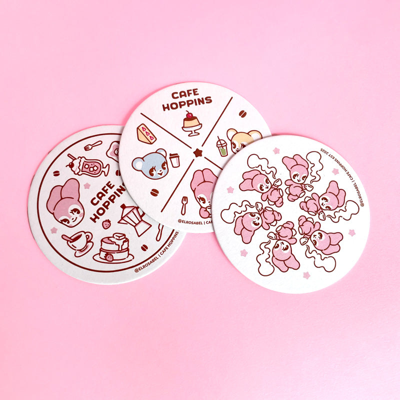 Cafe Hoppins Art Coaster