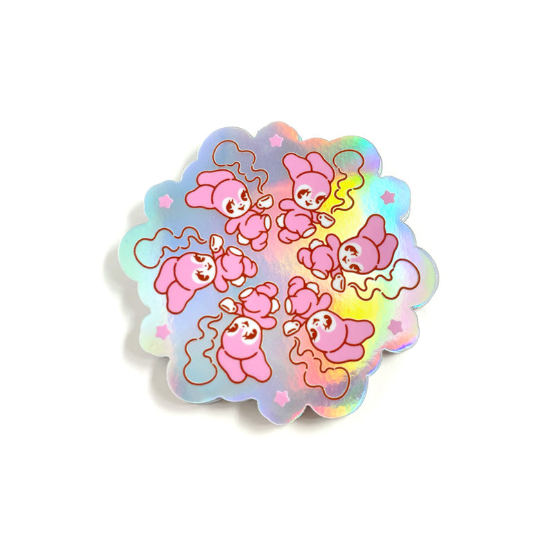 Bunny Hoppins Holo Sticker