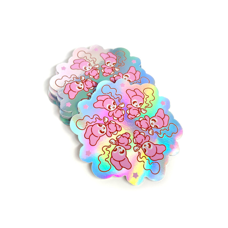 Bunny Hoppins Holo Sticker