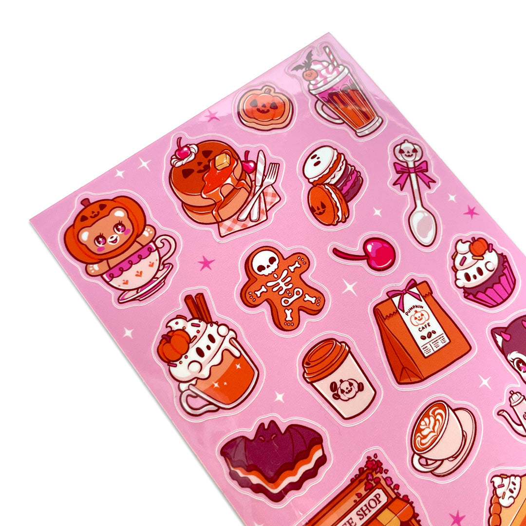 Pumpkin Cafe Sticker Sheet