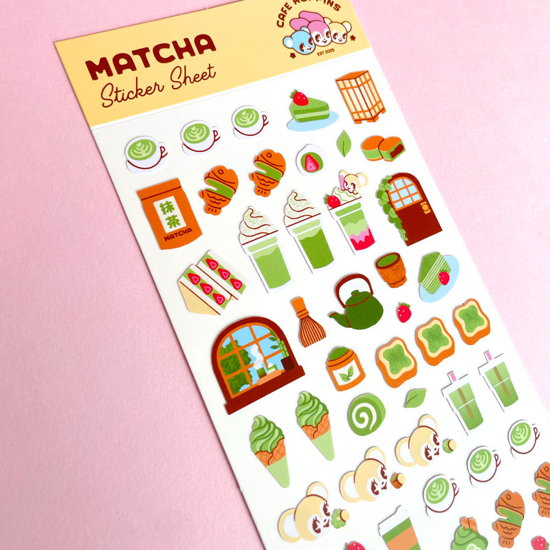 Matcha Sticker Sheet