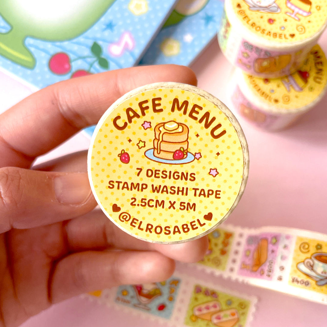 Cafe Menu Stamp Washi Tape