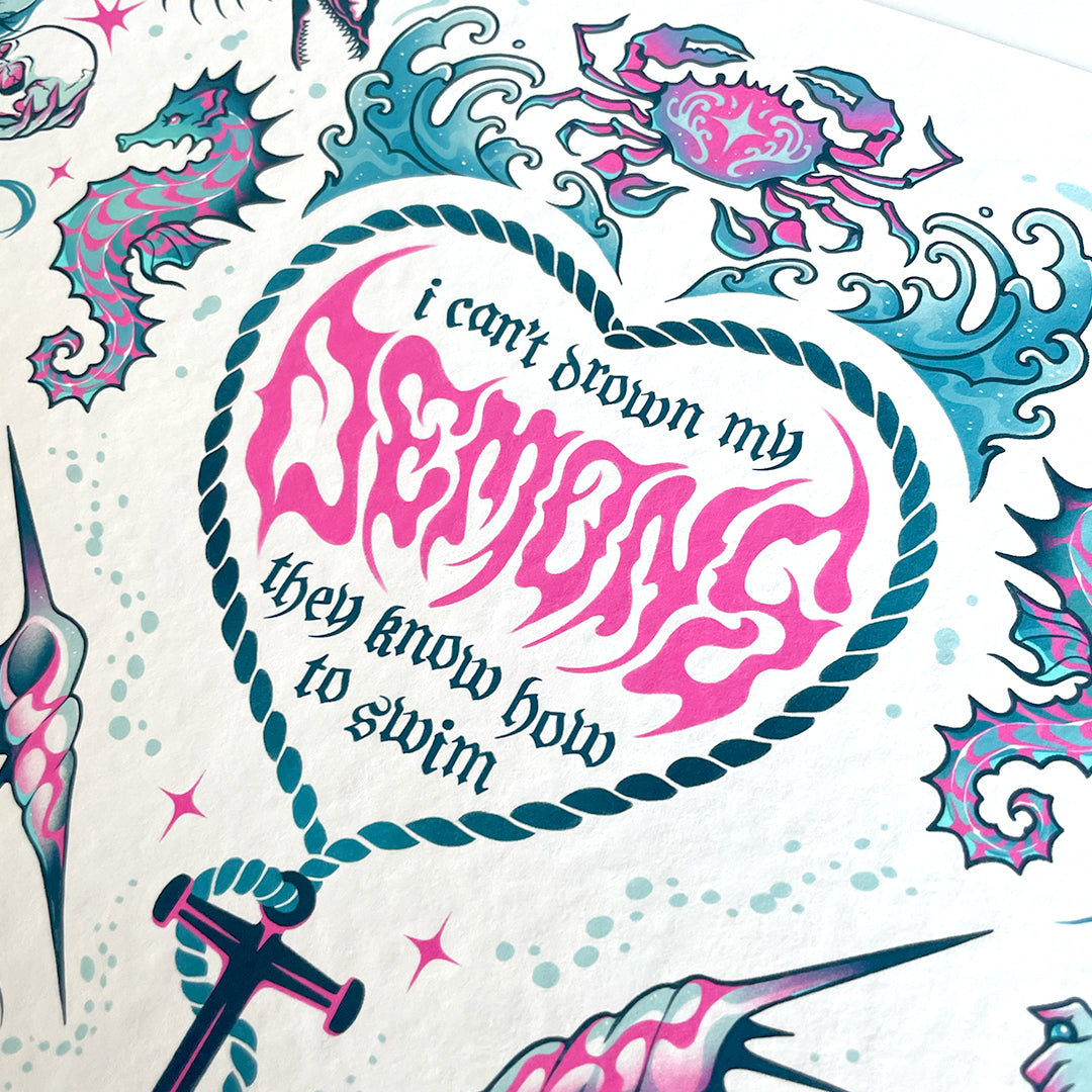 'Sirens of the Deep' Fine Art Print Limited Edition - PREORDER