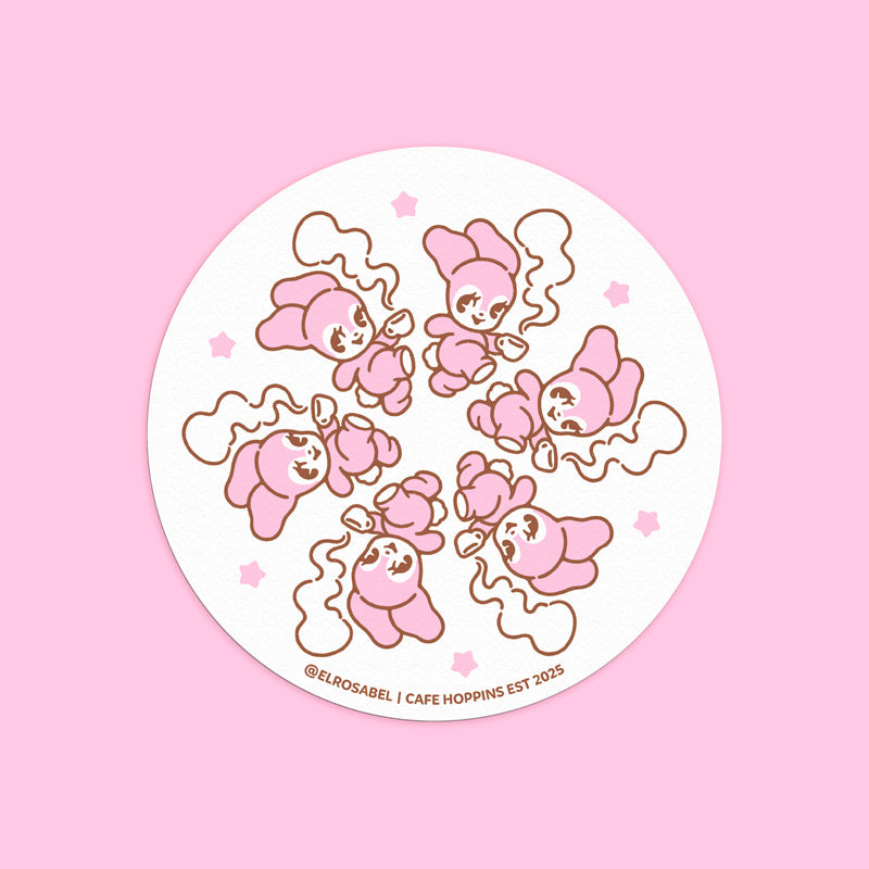 Cafe Hoppins Art Coaster