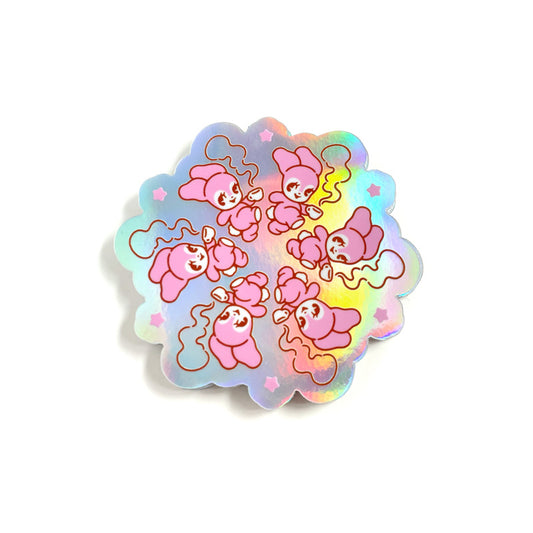 Bunny Hoppins Holo Sticker