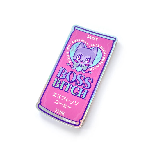 Boss Bitch Holographic Sticker