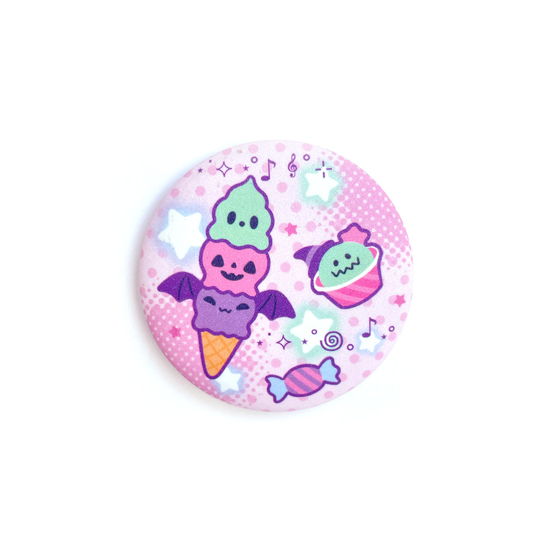 Ice Scream Button Badge
