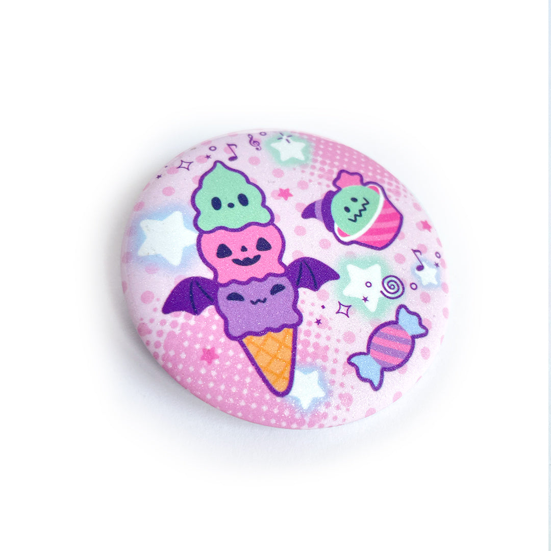 Ice Scream Button Badge