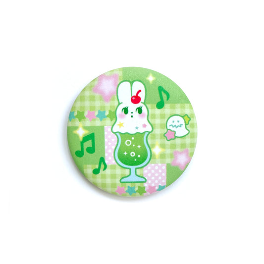Soda Bunny Button Badge
