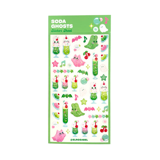 Soda Ghosts Sticker Sheet