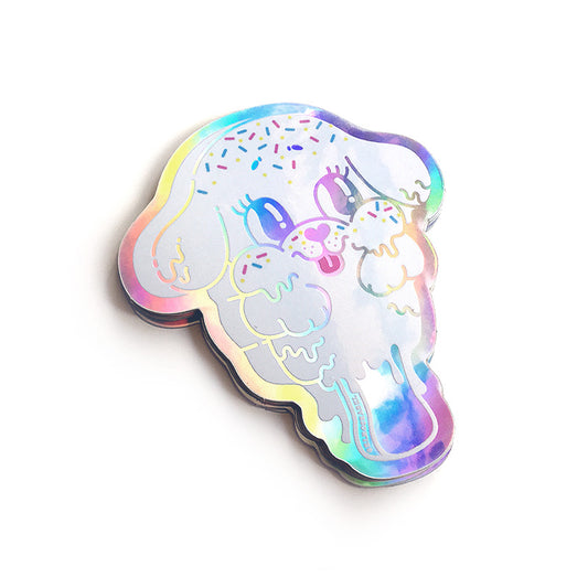 Pupsicle Holographic Sticker